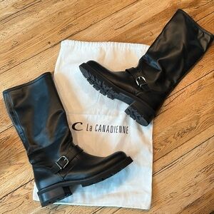 La Canadienne leather Boots w/Dustbag. Size 11